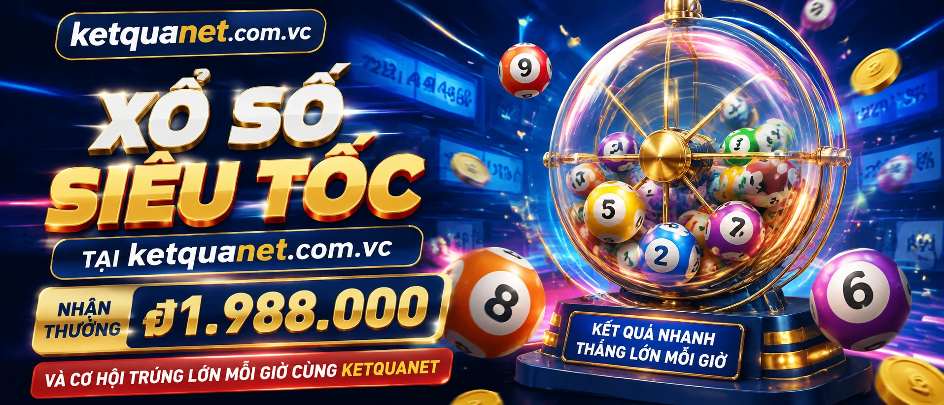 Giao diện tra cứu xổ số với kết quả và trạng thái cập nhật nhanh